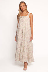 Caroline Maxi Dress - Pink Floral